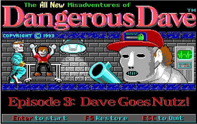 Cover image for Dangerous Dave Goes Nutz