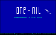 Cover image for One-Nil Soccer Manager