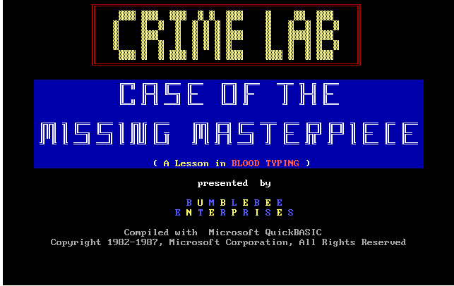 Cover image for Crime Lab - Case Of The Missing Masterpiece