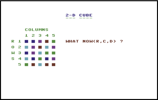 Cover image for 2-D Cube