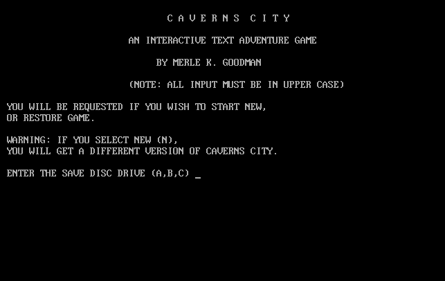 Cover image for Caverns City