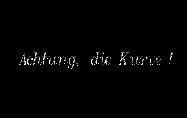 Cover image for Achtung, die Kurve!