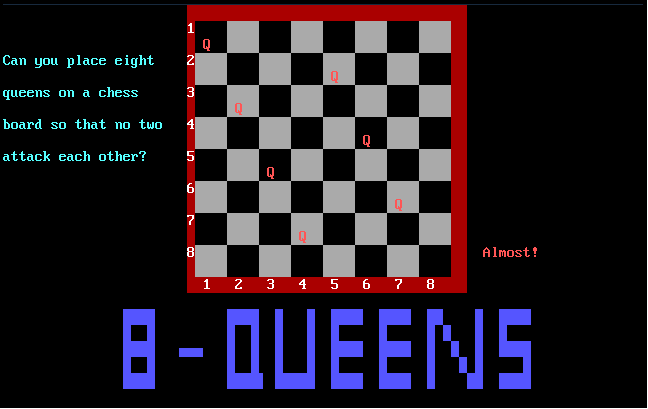 Cover image for Eight Queens