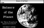 Cover image for Balance of the Planet