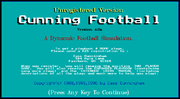 Cover image for Cunning Football