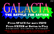 Cover image for Galacta - The Battle for Saturn