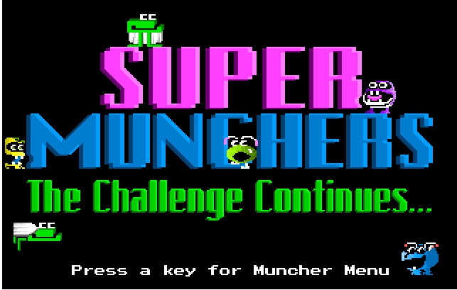 Cover image for Super Munchers - The Challenge Continues...