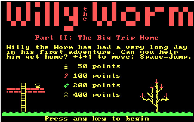 Cover image for Willy the Worm Part II - The Big Trip Home