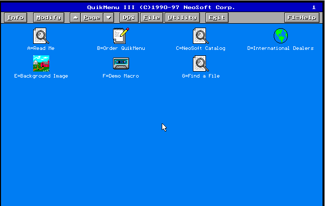 Cover image for Neosoft Quikmenu III