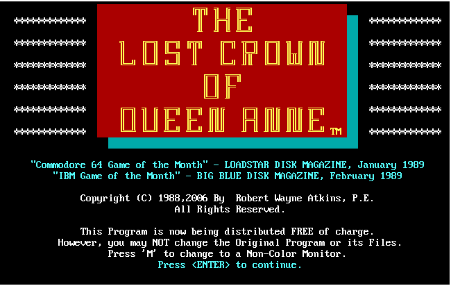 Cover image for The Lost Crown of Queen Anne