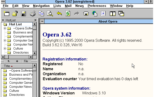 Cover image for Opera 3.62 Web Browser