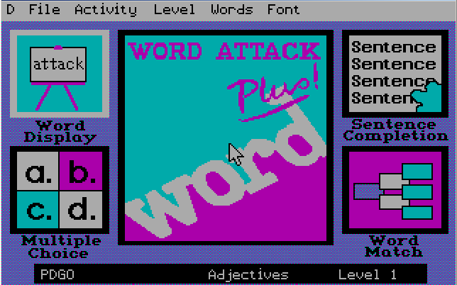 Cover image for Word Attack Plus!